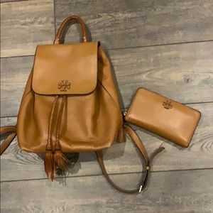 Tory Burch Taylor Backpack and Matching Wallet